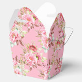 Ballotins Party Favoriser boîte Peonies rose (Ouvert)