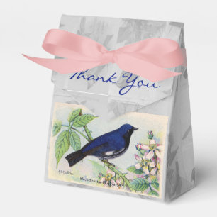 Ballotins Paruline bleue à couche noire vintage personnalisa