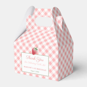 Ballotins Passez Rose En vichy pique-nique fraise Anniversai