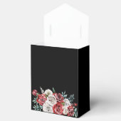 Ballotins Passion rouge Roses Noir Mariage Boîte de Faveur (Ouvert)