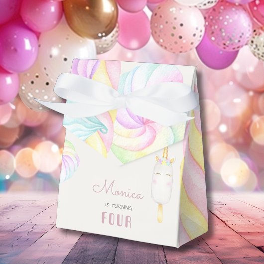 Ballotins Pastel arc-en-ciel aquarelle licorne doux annivers