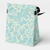 Ballotins Pastel Blue Et Creme Floral Damas (Arrière)