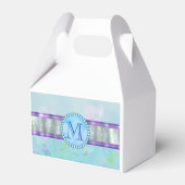 Ballotins Pastel Blue Floral Monogramme (Arrière)