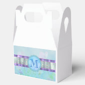 Ballotins Pastel Blue Floral Monogramme (Ouvert)
