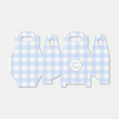 Ballotins Pastel Blue Happy Pâques Plaid Motif (Déplié)