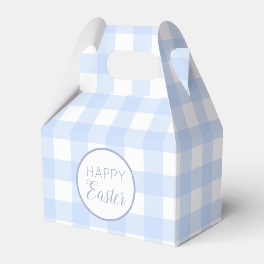 Ballotins Pastel Blue Happy Pâques Plaid Motif (Verso)