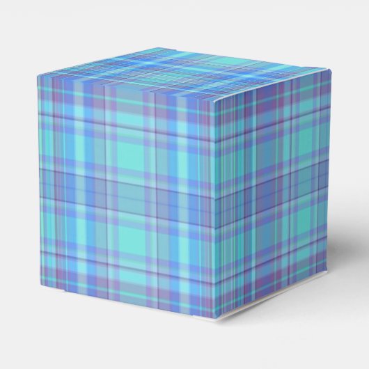 Ballotins Pastel Blue Plaid Pattern (Arrière)