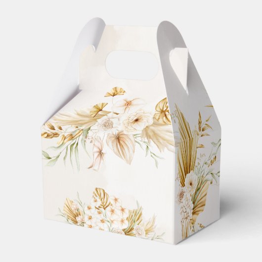 Ballotins Pastel boho doré fleurs séchées bébé (Arrière)