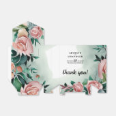 Ballotins Pastel Flower Elégance : Sage Green Floral Mariage (Déplié)