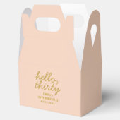 Ballotins Pastel Peachy Bonjour Trente Anniversaire Ballotin (Ouvert)