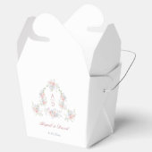 Ballotins Pastel Peonies Cadre Mariage Monogrammes Sortir (Ouvert)