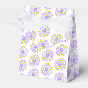 Ballotins Pastel Purple Daisy Flower Print, Hippie Floral