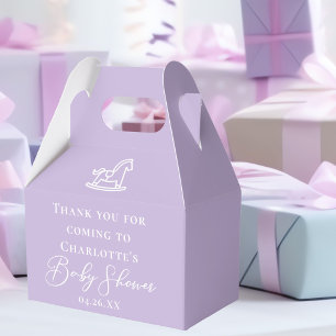Ballotins Pastel Purple Horse Baby shower sur mesure
