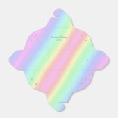 Ballotins Pastel Rainbow dégradent Merci d'anniversaire (Déplié)