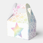 Ballotins Pastel Rainbow Stars Baby shower Simple Moderne (Arrière)