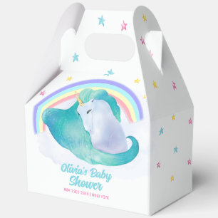 Ballotins Pastel Whimsical Star Unicorn Rainbow Baby shower