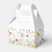 Ballotins Pastel Wildflower Wedding Favor Boxes (Arrière)
