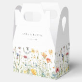 Ballotins Pastel Wildflower Wedding Favor Boxes (Ouvert)