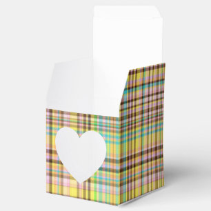 Ballotins Pastels au chocolat Plaid 2-PARTY FAVOR BOX, sq hr