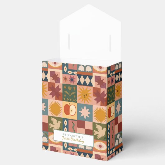 Ballotins Patchwork céleste bohémien mignon (Ouvert)