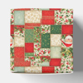 Ballotins Patchwork de Noël en rouge et vert (Haut)