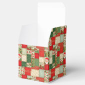 Ballotins Patchwork de Noël en rouge et vert (Ouvert)