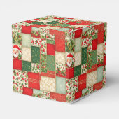 Ballotins Patchwork de Noël en rouge et vert (Arrière)