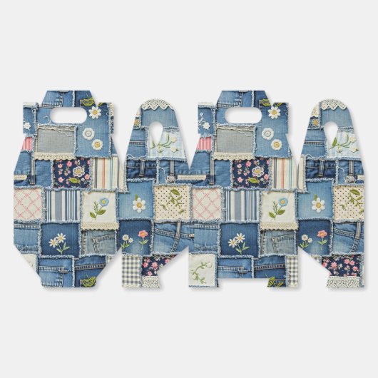 Ballotins Patchwork Denim (Déplié)