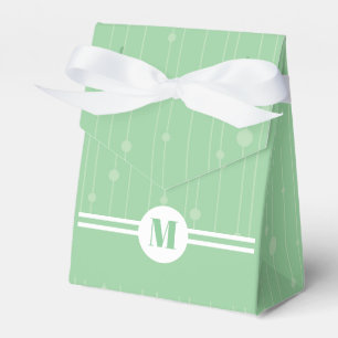 Ballotins Pâte monogramme à rayures vertes à la menthe paste