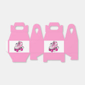 Ballotins Patinage à rouleaux en rose avec étoiles (Déplié)