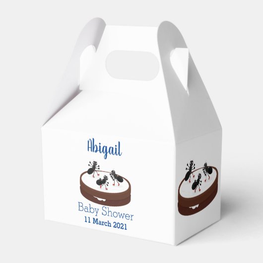 Ballotins Patinage sur glace de fourmis joyeuses sur dessin (Verso)