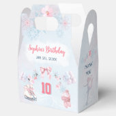 Ballotins Patinage sur glace Pink Neige hiver Fille Annivers (Ouvert)