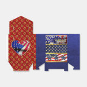 Ballotins Patriotic DesignParty Favor et boîte cadeau (Déplié)