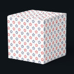 Ballotins Patriotic Stars<br><div class="desc">This gift favor box is shown in a red,  white and blue stars print.  
Choose from many styles,  customize this item or buy as is.




Licensed Print</div>