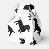 Ballotins Patters de Cute Black Dachshund (Arrière)