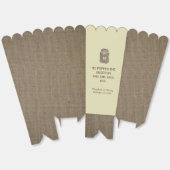 Ballotins Pays Burlap Mason Jar Mariage (Déplié)