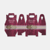 Ballotins Pays rustique Bourgogne Mariage Merci (Déplié)