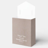 Ballotins Pays rustique Kraft Mariage Merci  (Ouvert)