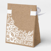 Ballotins Pays Rustique Mariage de dentelle Merci (Arrière)