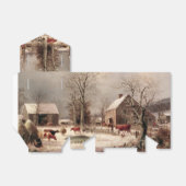 Ballotins Paysage agricole nostalgique en Ballotin d'hiver (Déplié)