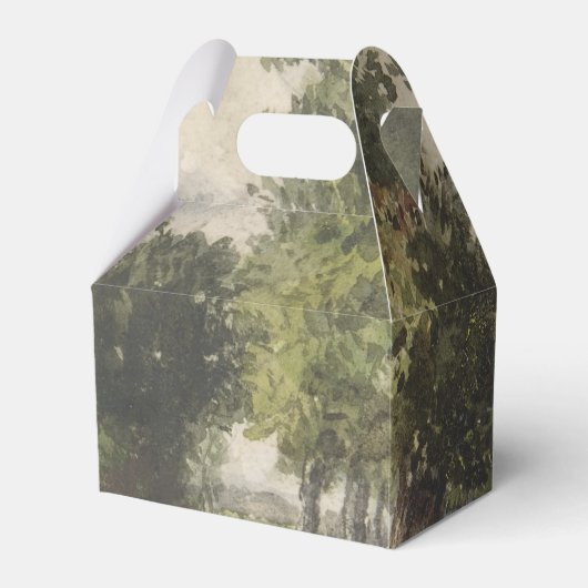 Ballotins Paysage aquarelle du chemin - Troyon constant (Verso)