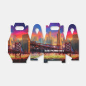 Ballotins Paysage urbain de San Francisco Art Abstrait (Déplié)