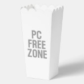 Ballotins PC Free Zone boîte à popcorn blanc (Recto)