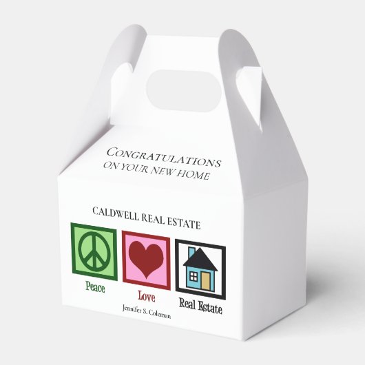 Ballotins Peace Love Immobilier Custom Ménage (Verso)