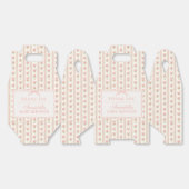 Ballotins Peach and Beige Fancy Floral Baby Shower Favor (Déplié)