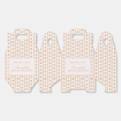 Ballotins Peach and Beige Fancy Floral Bridal Shower Favor (Déplié)