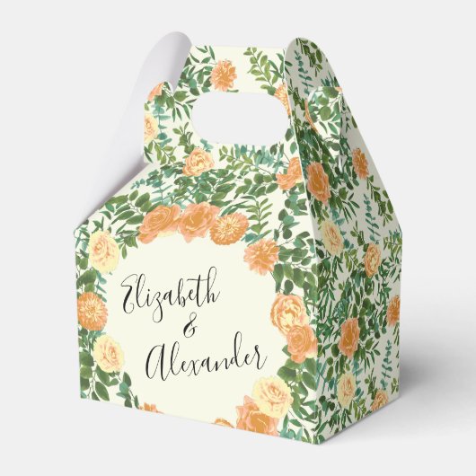 Ballotins Peach Ivory Mariage Rose Vintage (Verso)