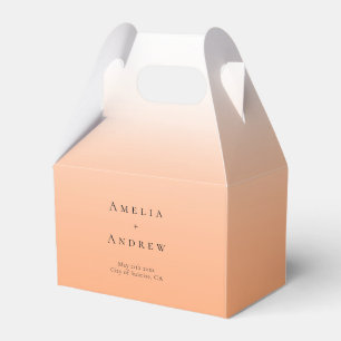 Ballotins Peach Orange Fuzz Élégant Mariage moderne