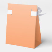 Ballotins Peach Orange Fuzz Élégant Mariage moderne (Arrière)