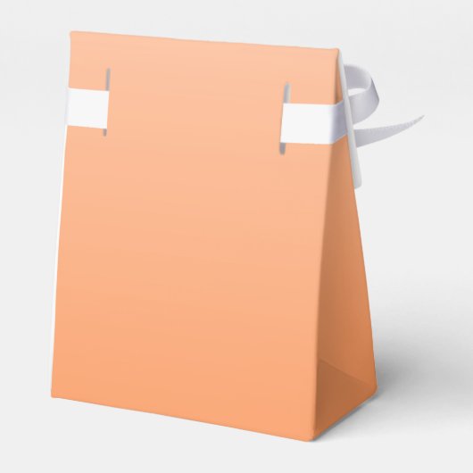 Ballotins Peach Orange Fuzz Élégant Mariage moderne (Arrière)